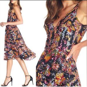 Dress the Population Elisa Sequin Embellished Fit & Flare Dress — Size M